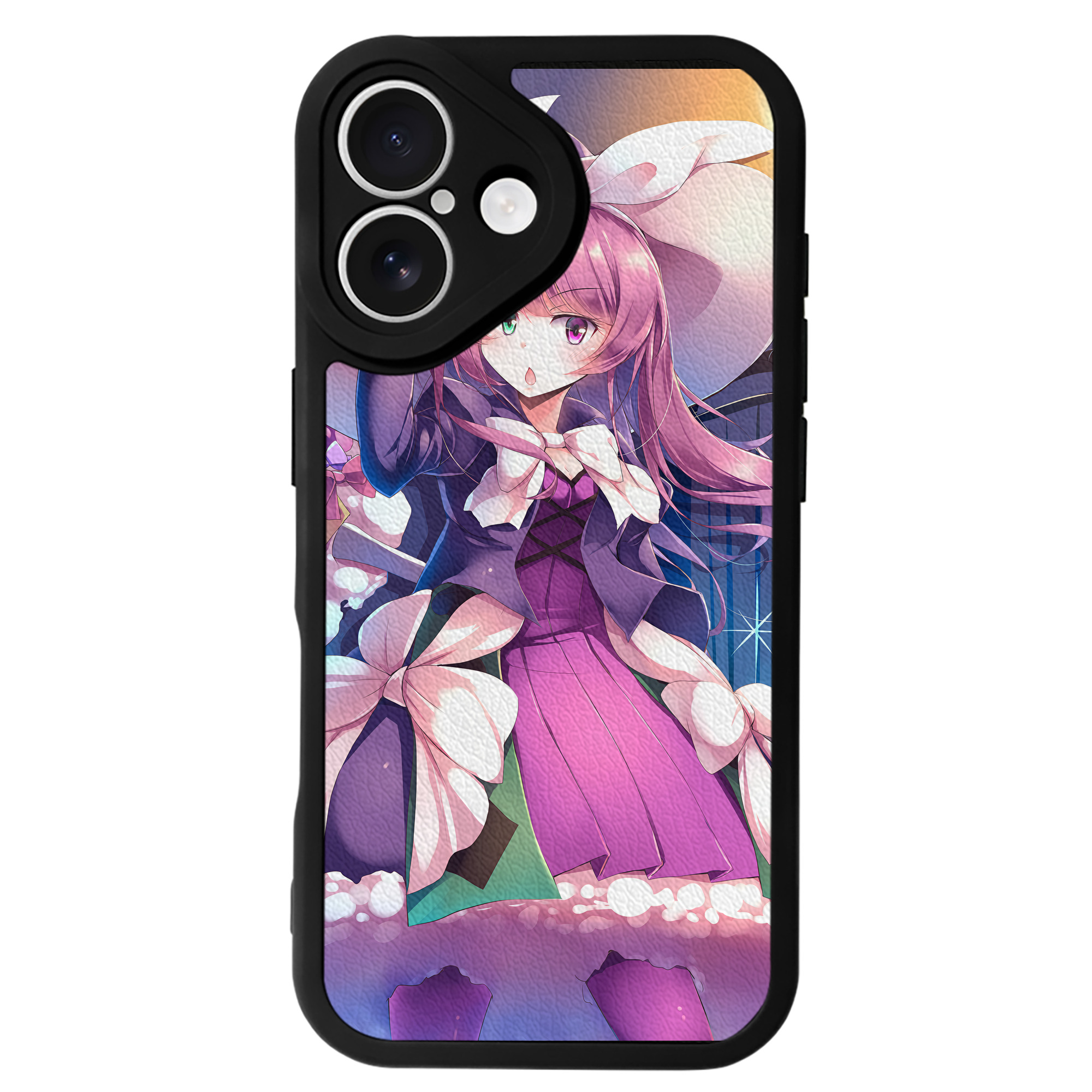 （画像用） 遊☆戯☆王 Yu-Gi-Oh! 【iPhone 16シリーズ対応】シリコンスマホケース（レザー調） 材質：シリコン